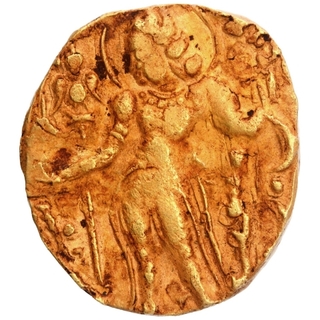 Gold Dinar Coin of Chandragupta II of Gupta Dynasty of Archer type.