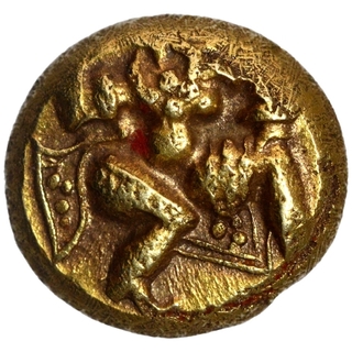 Rare Gold Pagoda Coin of Somesvara IV of Chalukyas of Kalyani.