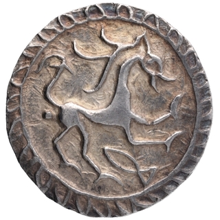 Silver Tanka Coin of Dhanya Manikya of Tripura.