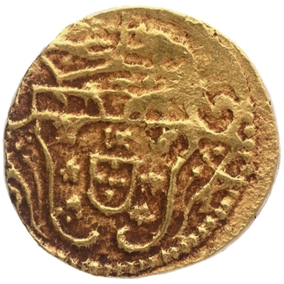 Gold Eight Xerafins of Goa of Indo Portuguese.