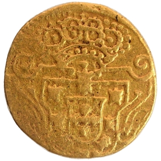 Gold Ten Xerafins Coin of John V of Goa of Indo-Portuguese.