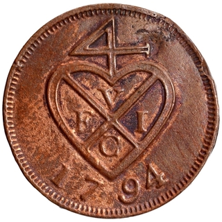 Copper Half Pice Coin of Bombay Presidency.