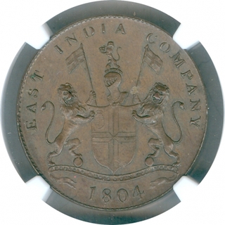 Error Copper Two Pice Coin of Bombay Presidency.