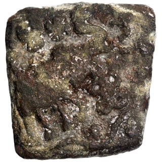 Copper Square Coin of Satakarni I of Vidharbha Region of Satavahana Dynasty.