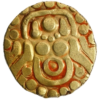 Rare Debased Gold Four and Half Masha Coin of Paramardi Varman of Chandellas of Jejakabhukti.