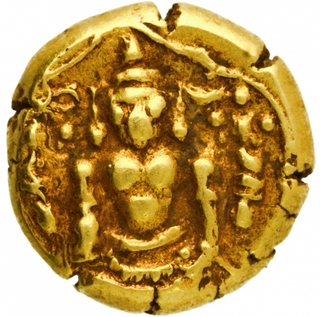 Gold Varaha Coin of Venkatapathiraya III of Aravidu Dynasty of Vijayanagar Kingdom.