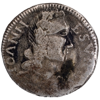 Silver Pardao Three Hunderd Reis Coin of John V of Goa of Indo Portuguese.