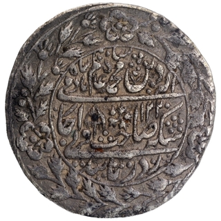 Silver One Rupee Coin of Shahjahanabad Dar ul Khilafa Mint of Bengal Presidency.