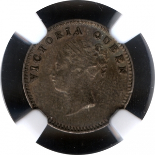 Silver Two Annas Coin of Victoria Queen of Calcutta Mint of 1841.