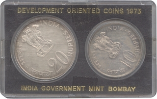 UNC Set of Grow More Food of Bombay Mint of 1973.