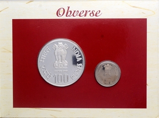 Proof Set of 75 Years of Dandi March of Mumbai Mint of 2005.