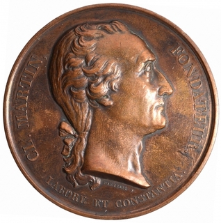 Bronze Medallion of Major General Claude Martin of France.