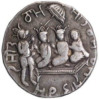 Silver Token of Ramtanka of Ram Darbar.