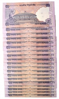 Fancy Numbers Fifty Rupees Bank Notes Signd By Y V Reddy.