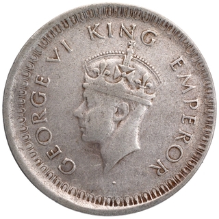 Error Silver One Rupee Coin of King George VI of Bombay Mint of 1942.