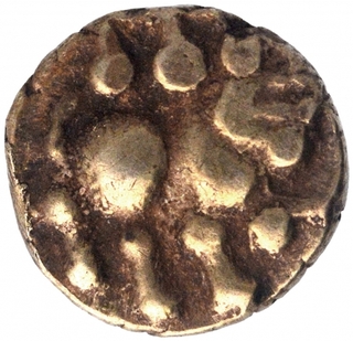 Gold Fanam Coin of Hoysala Dynasty.