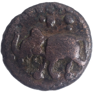 Copper Jital Coin of Vijayaraya I of Sangama Dynasty of Vijayanagara Empire.