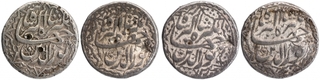 Silver One Rupee Coins of Jahangir of Lahore Mint of Different Months.