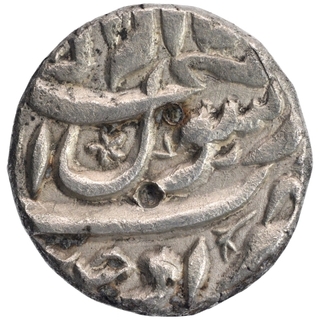 Silver One Rupee Coin of Shahjahan of Ujjain Mint.