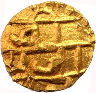 Gold Half Fanam Coin of Chhatrapati Shivaji Maharaj of Maratha Conferderacy.