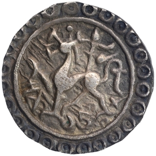 Silver Tanka Coin of Rajadhara Manikya of Tripura Kingdom.