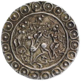 Silver Tanka Coin of Yasho Manikya of Tripura Kingdom.