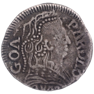 Sliver Pardao Coin of Maria I of Goa Indo Portuguese.