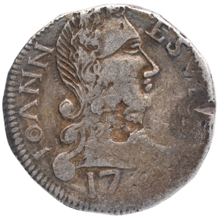 Silver Rupia Coin of John V of Goa of Indo Portuguese