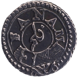 Silver Fanam Coin of Madras Presidency.