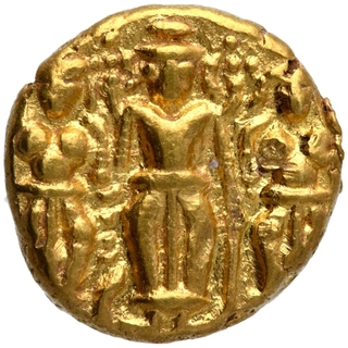 Gold Three Swami Pagoda Coin of Fort St George Mint of Madras Presidency.