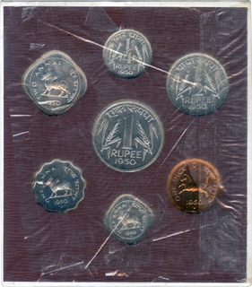 Proof Set of Bombay Mint of 1950.