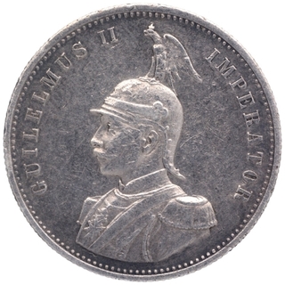 Silver Rupie Coin of Kaiser Wilhelm II of German East Africa.