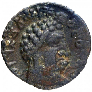 Silver Drachma Coin of Vasisthiputra Pulumavi of Satavahana Dynasty