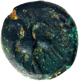 Copper Kasu Coin of Aagavaraman of Vijayanagara Feudatory.