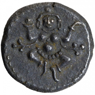 Silver Quarter Rupee Coin of Krishnaraja Wadiyar III of Mahisur Mint of Mysore State.