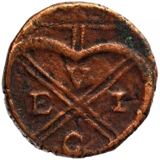 Copper Half Pice Coin of Bombay Presidency.