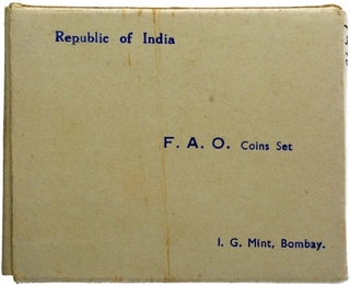 UNC Set of Food For All of Bombay Mint of 1970.