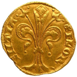 Gold Florino Coin of Republic of Florence of Italy.