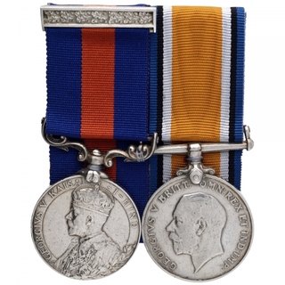 A Great war French theatre I.D.S.M Silver Medal pair awarded to Naik Mushtak Husain.