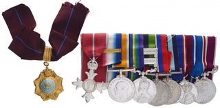 Group of Ten Medals awarded to Subadar Major and Hon. Lieutenant Shamsher Sing Bohra, Sirdar Bahadur and 2nd King Edward VII's Own Gurkha Rifles.