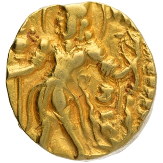 Gold Dinar Coin of Chandragupta II of Gupta Dynasty of Archer type.