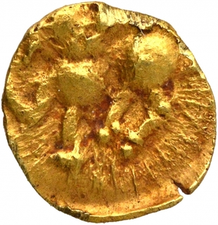 Gold Fanam Coin of Chalukyas of Kalyana.