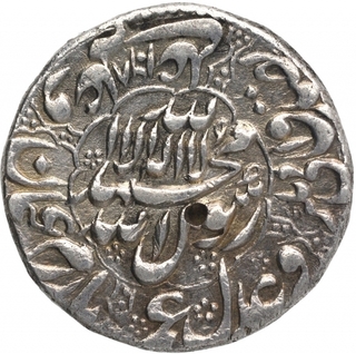 Silver One Rupee Coin of Shahjahan of Akbarabad Dar ul Khilafa Mint.