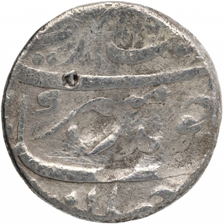 Rare Silver One Rupee Coin of Aurangzeb Alamgir of Makhsoosabad Mint.