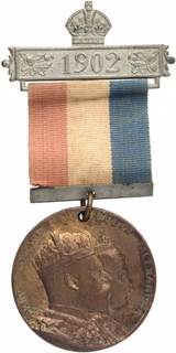 Bronze Medal of King Edward VII and Queen Alexandra Coronation.