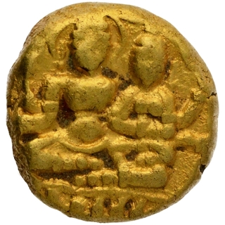 Gold Varaha Coin of Devaraya I of Vijayanagara Empire.