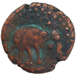 Copper Kasu Coin of Devaraya II of Vijayanagara Empire.