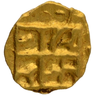 Gold Apranji Fanam Coin of Maratha Confederacy.