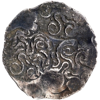 Punch Marked Silver Vimshatika Coin of Panchala Janapada.