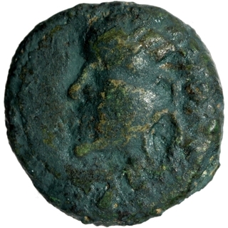 Copper Fraction Coin of Chandragupta II of Gupta Dynasty of Garuda type.